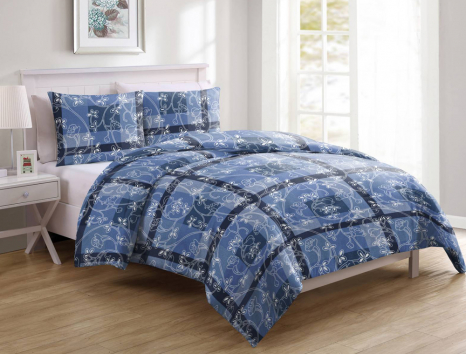 Тканина для постільної білизни Бязь "Gold" Lux GL3621blue