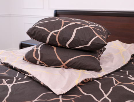 Полуторный набор постельного белья 150*220 из Бязи "Gold" №159116AB Черешенка™