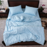 Семейный набор хлопкового постельного белья из Страйп Сатина №14-4313 Черешенка™