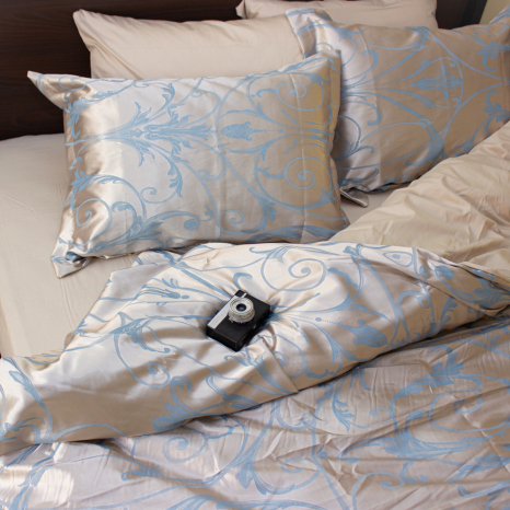 Евро макси набор постельного белья 200*220 из Жаккарда №018AB KRISPOL™