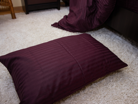 Сімейний набір постільної білизни зі Страйп Сатину №50355 Черешенка™