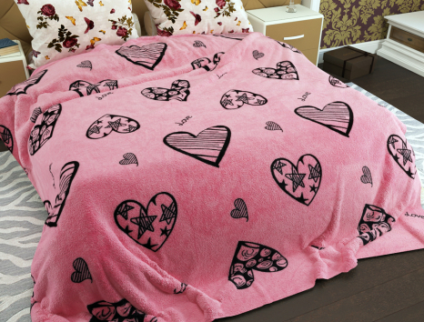 Двоспальний флісовий плед №33905