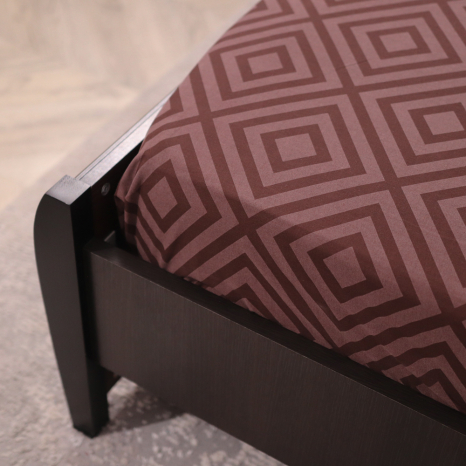 Простирадло на резинці (140*200*25) коричнева геометрія №66128brown