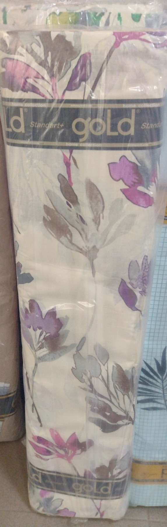 Ткань для постельного белья Бязь "Gold" Lux GL7812violet