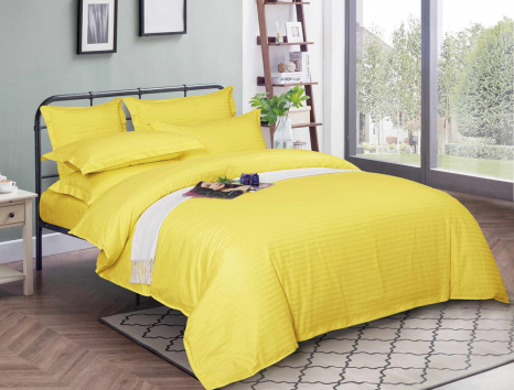 Євро-максі набір постільної білизни 200*220 зі Страйп Сатину №54100 KRISPOL™