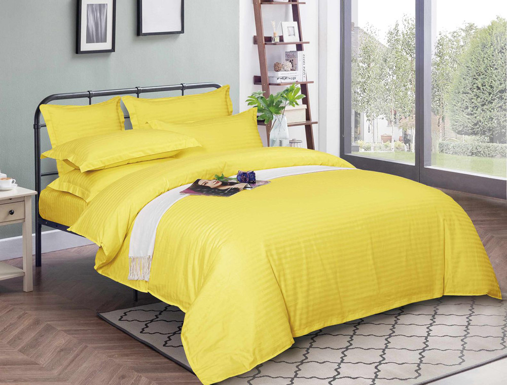 Євро-максі набір постільної білизни 200*220 зі Страйп Сатину №54100 KRISPOL™