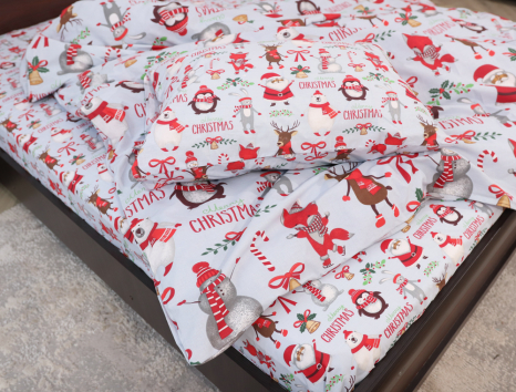 Полуторный набор постельного белья 150*220 из Бязи "Gold" №153474AB Черешенка™