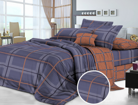 Евро макси набор постельного белья 200*220 из Сатина №522AB Черешенка™