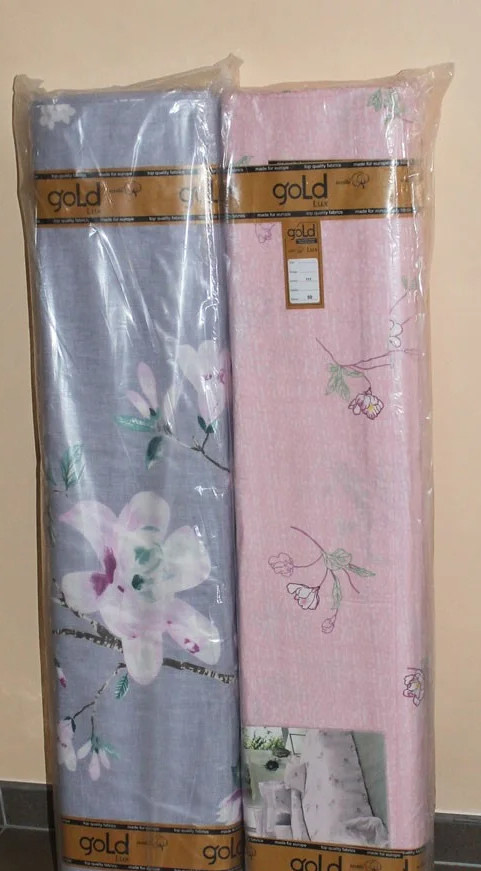 Тканина для постільної білизни Бязь "Gold" Lux GL1270 (A+B) "Сакура" - (50м+50м)