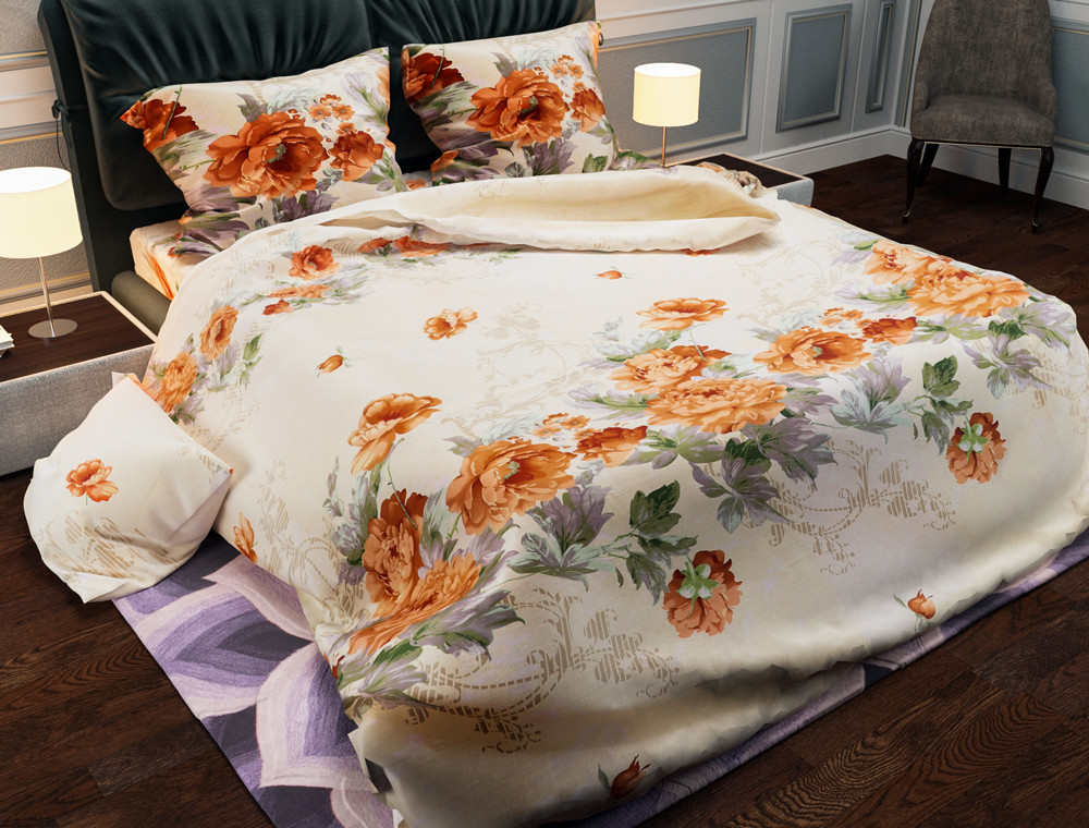 Ткань для постельного белья Бязь "Gold" Lux GL3842R