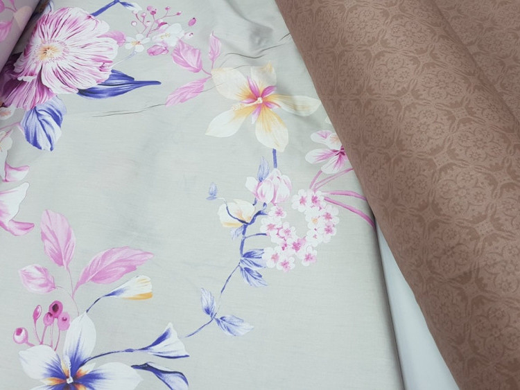 Тканина для постільної білизни Сатин S-121 (A+B) - (60м+60м)