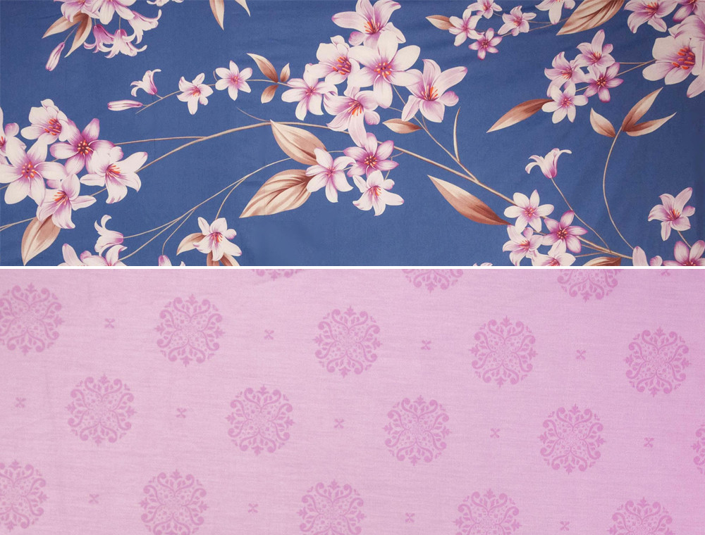 Ткань для постельного белья Сатин S-123 (A+B) - (60м+60м)