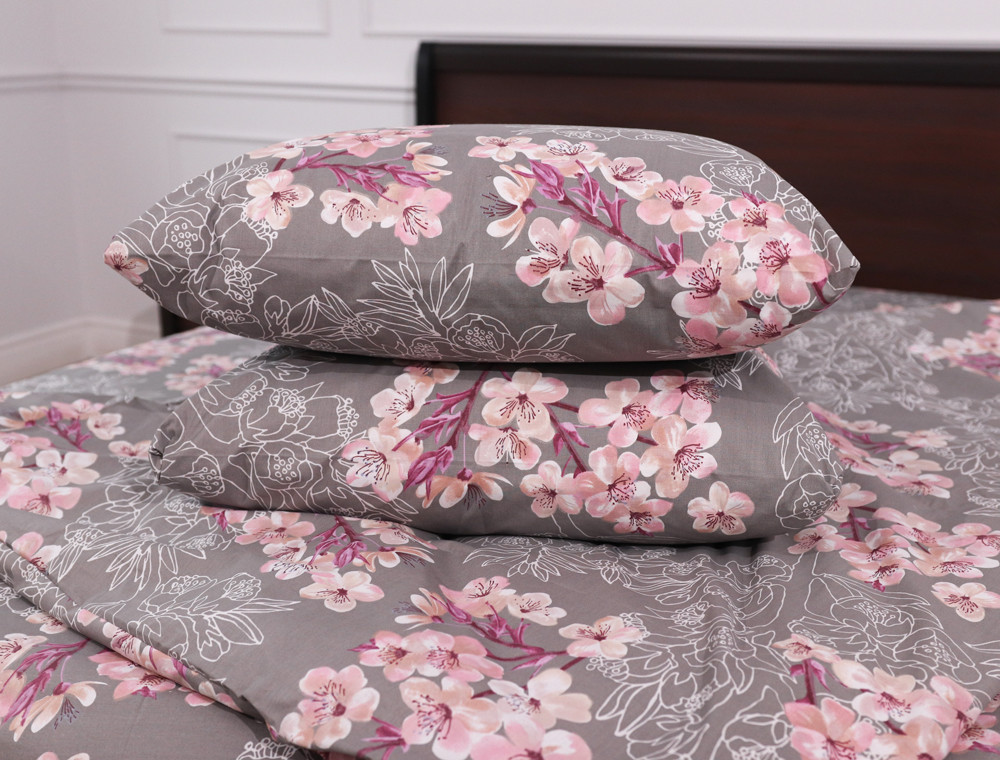 Полуторний набір постільної білизни 150*220 із Бязі "Gold" №151229 Черешенька™