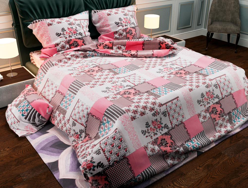 Семейный набор хлопкового постельного белья из Бязи "Gold" №156928 Черешенка™