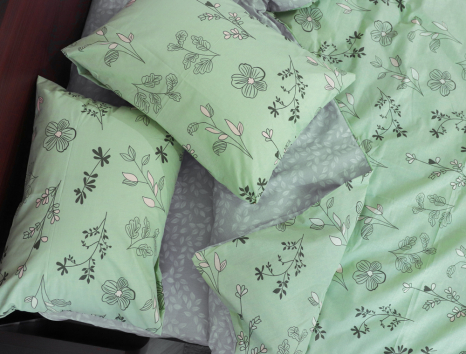 Двуспальный набор постельного белья 180*220 из Бязи "Gold" №151843АВ Черешенка™