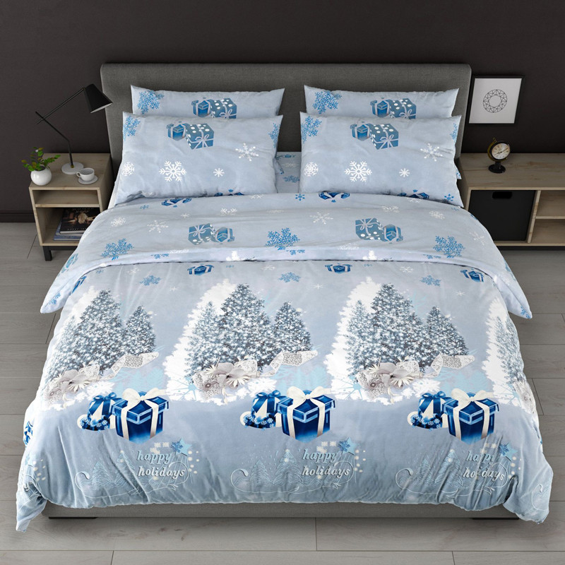 Двоспальний набір постільної білизни 180*220 із Бязі "Gold" №518110 Черешенка™