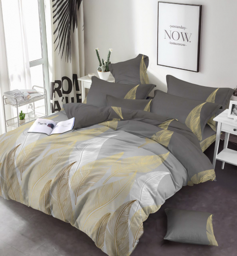 Ткань для постельного белья Бязь "Gold" Lux GL17270grey