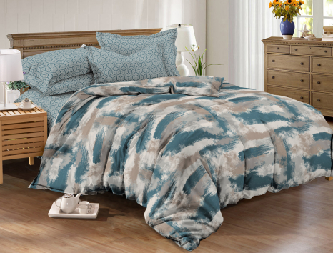 Двоспальний набір постільної білизни 180*220 із Ранфорсу №18444AB Черешенка™