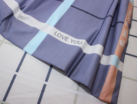 Семейный набор хлопкового постельного белья из Бязи "Gold" №154132AB Черешенка™