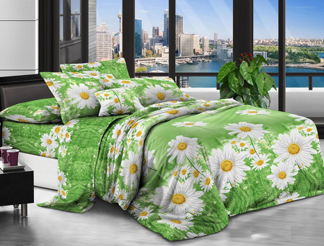 Сімейний набір постільної білизни 240*220 із полікотону №2077 Черешенька™