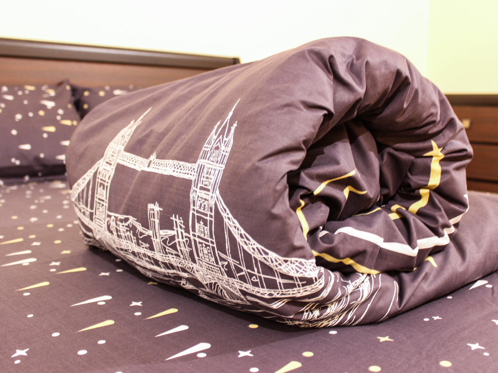 Двуспальный набор постельного белья 180*220 из Бязи "Gold" №154134AB Черешенка™