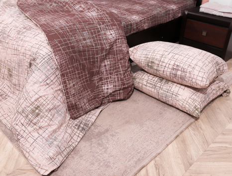 Полуторный набор постельного белья 150*220 из Бязи "Gold" №157867AB Черешенка™