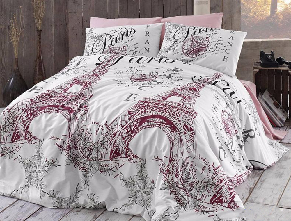 Сімейний набір постільної білизни із Ранфорсу Romantica Pudra First Choice™