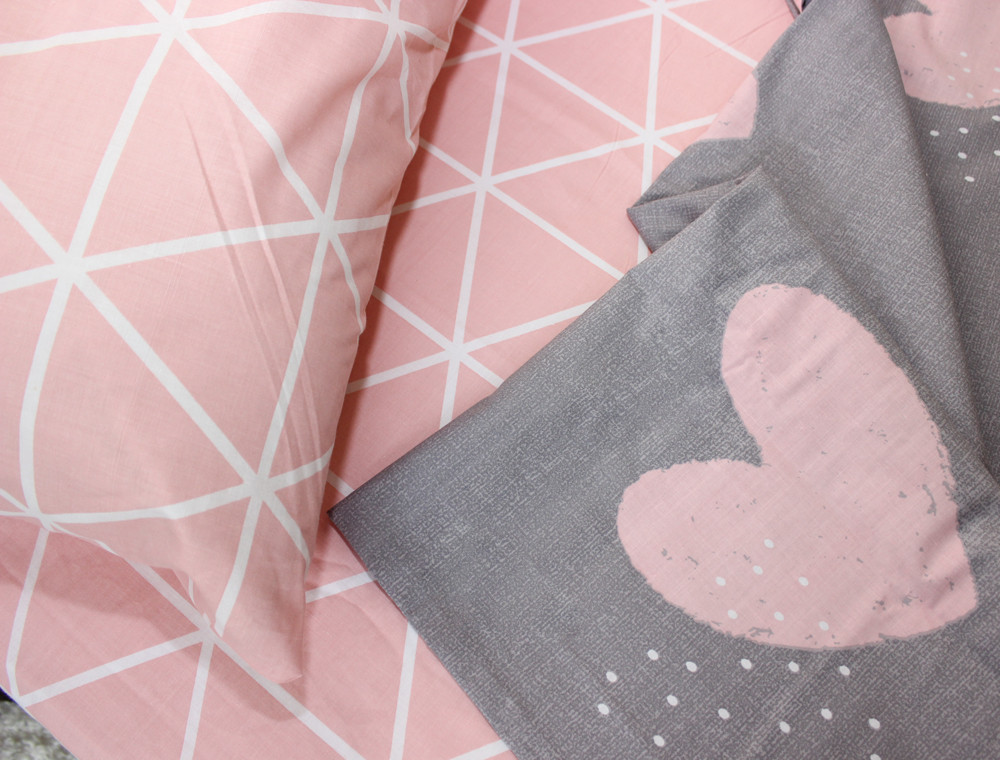 Семейный набор хлопкового постельного белья из Бязи "Gold" №152913AB Черешенка™