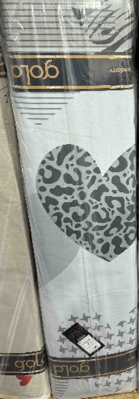 Тканина для постільної білизни Бязь "Gold" Lux GL1730grey