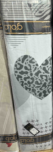 Тканина для постільної білизни Бязь "Gold" Lux GL1730grey