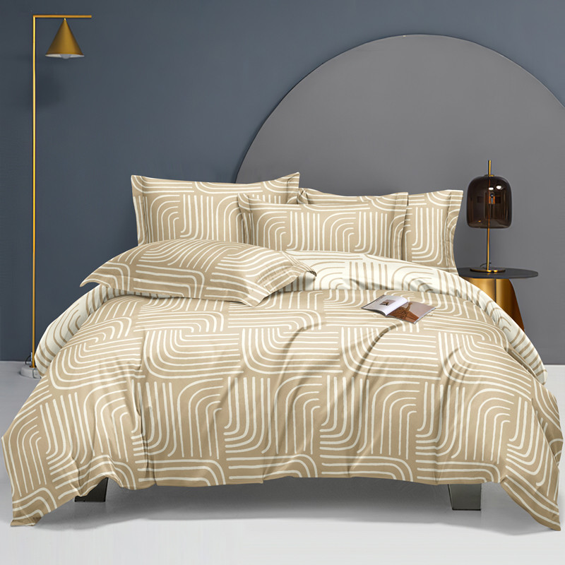 Полуторний набір постільної білизни 150*220 із Сатину №44276AB Черешенка™