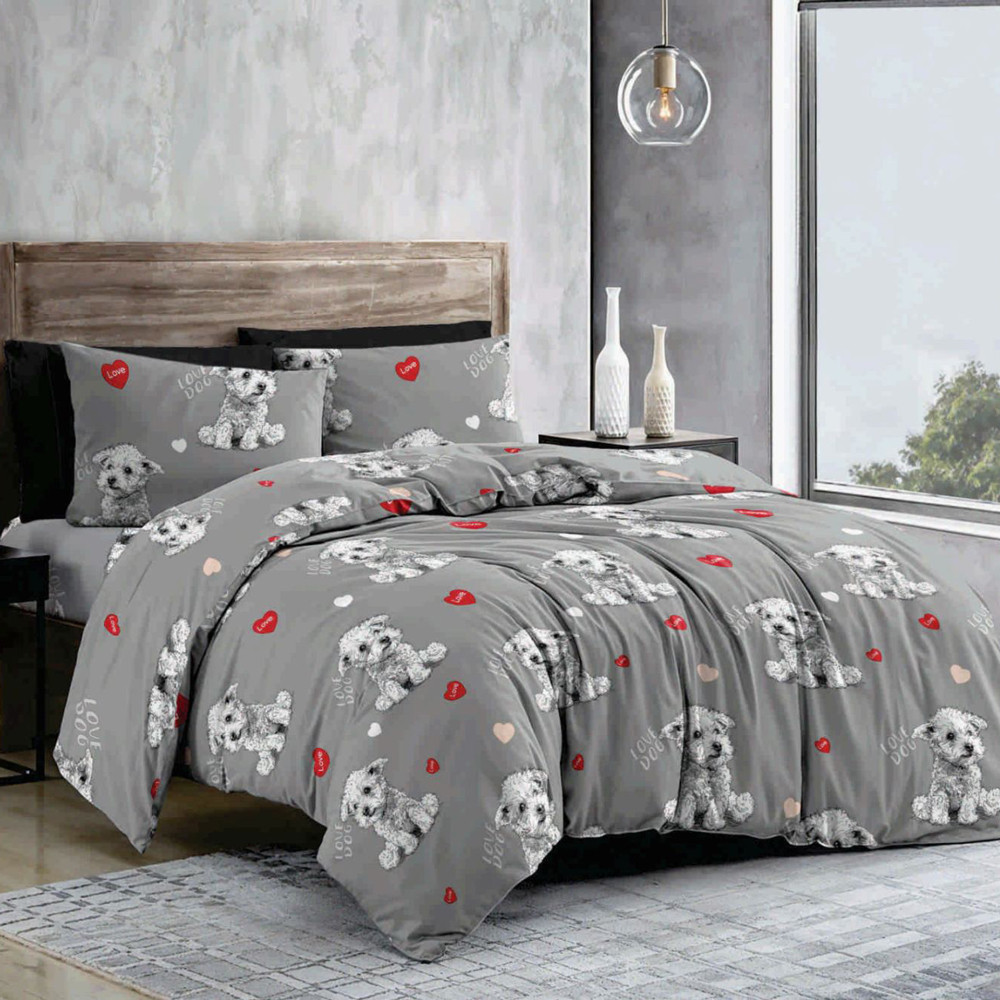 Ткань для постельного белья Бязь "Gold" Lux GL11570grey