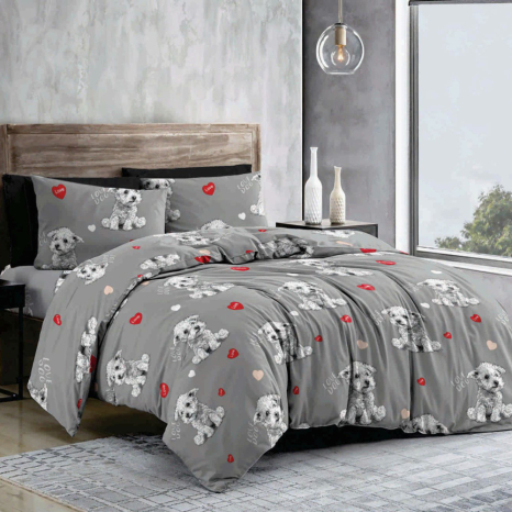 Ткань для постельного белья Бязь "Gold" Lux GL11570grey