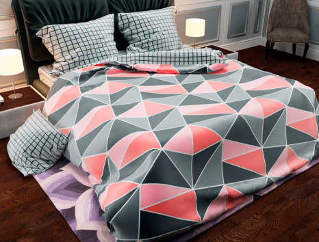 Полуторный набор постельного белья 150*220 из Бязи "Gold" №154082AB Черешенка™