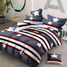 Полуторний набір постільної білизни 150*220 із Бязі "Gold" №151252 Черешенка™