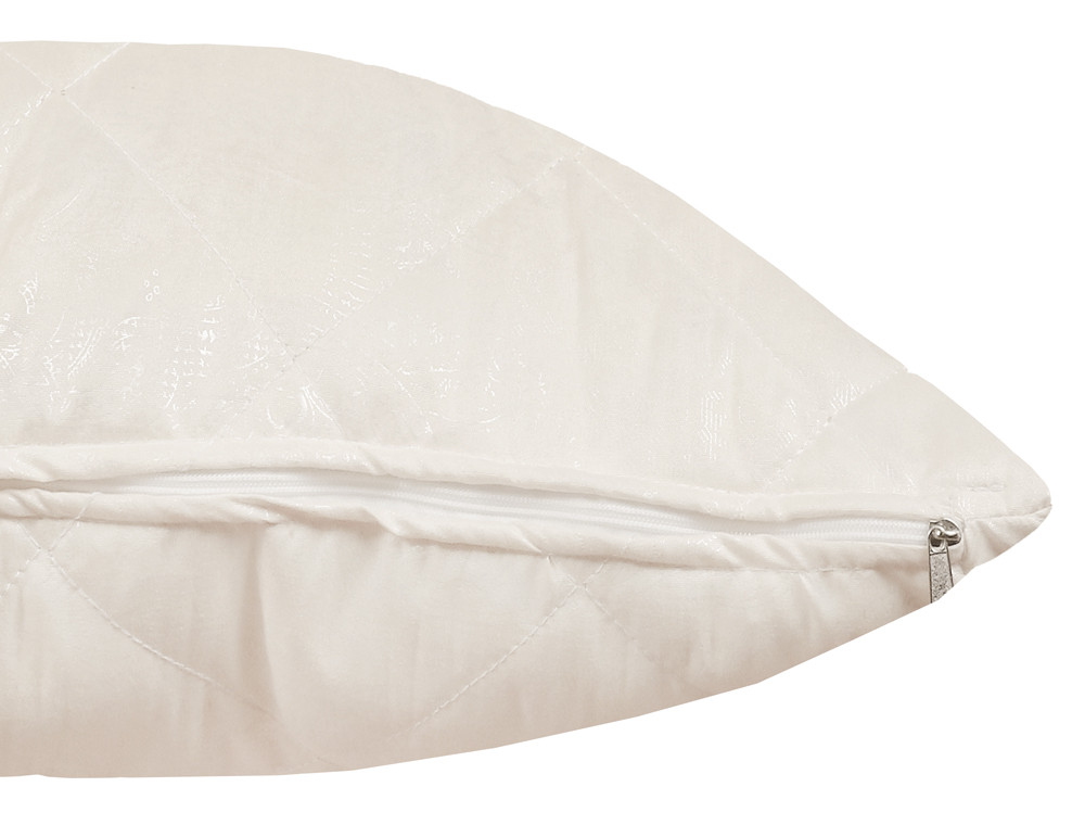 Подушка стеганная на молнии 50*70 микрофибра/холлофайбер №5070-22