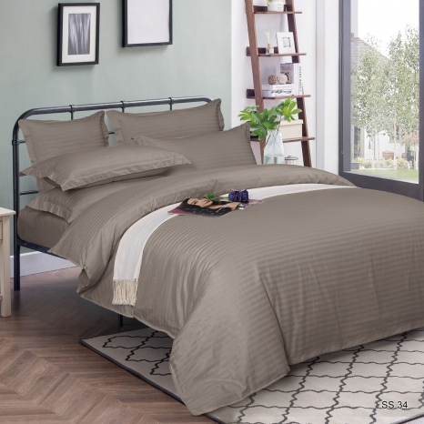 Ткань для постельного белья Страйп-сатин ST34 (50м)