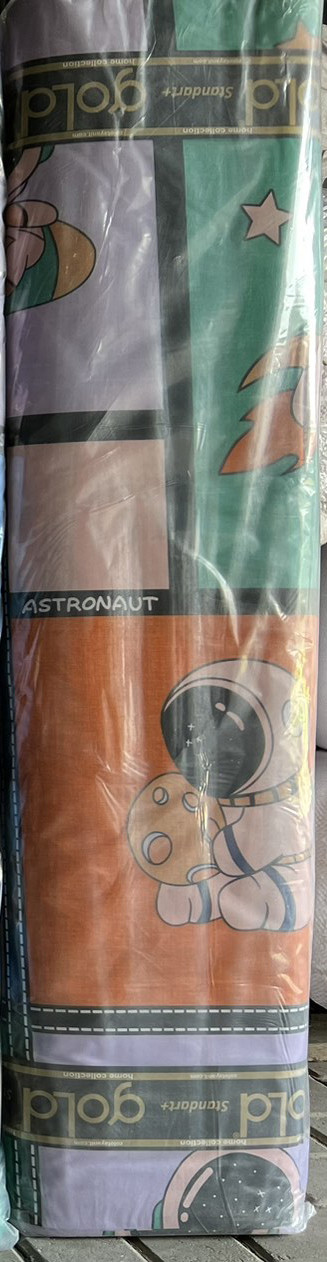 Ткань для постельного белья Бязь "Gold" Lux детская GLB301orange