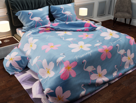 Полуторный набор постельного белья 150*220 из Бязи "Gold" №154109 Черешенка™