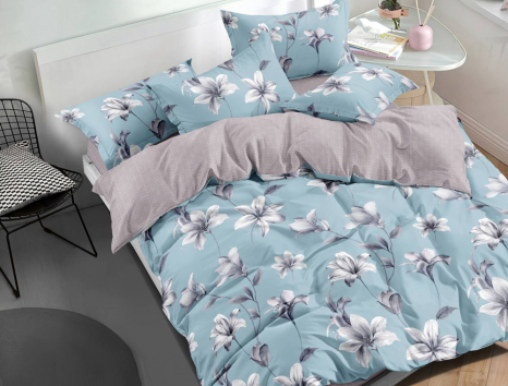 Сімейний набір постільної білизни із Сатину №3412AB Черешенка™
