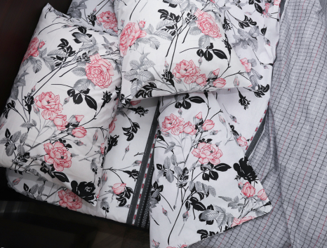 Полуторний набір постільної білизни 150*220 із Бязі "Gold" №151104 Черешенка™