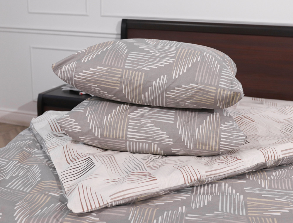 Двоспальний набір постільної білизни 180*220 із Бязі "Gold" №151226АВ Черешенька™