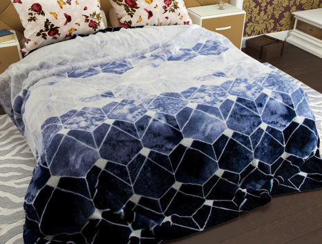 Двуспальный флисовый плед №33599