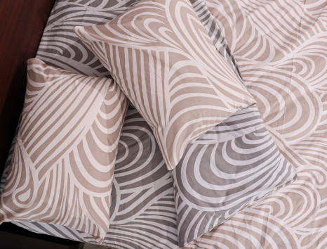 Семейный набор хлопкового постельного белья из Бязи "Gold" №15995AB Черешенка™