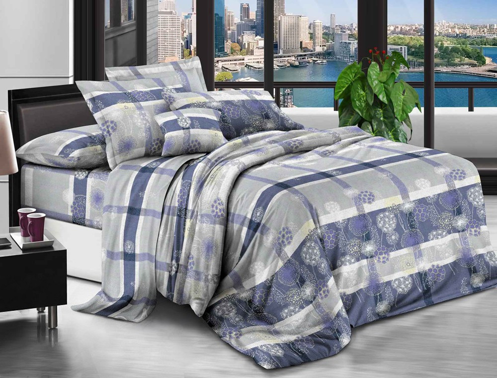 Полуторний набір постільної білизни 150*220 із полікотону №201406 Черешенька™