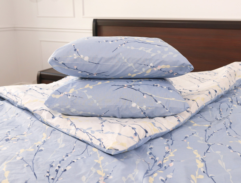 Евро макси набор постельного белья 200*220 из Бязи "Gold" №151030АВ Черешенка™