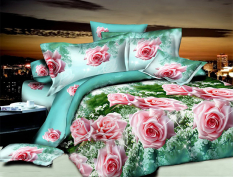 Євро-максі набір постільної білизни 200*220 із Бязі "Gold" №152812AB Черешенка™