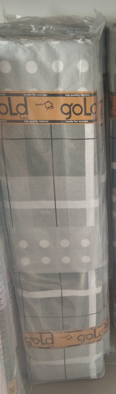 Ткань для постельного белья Бязь "Gold" Lux GL3601grey