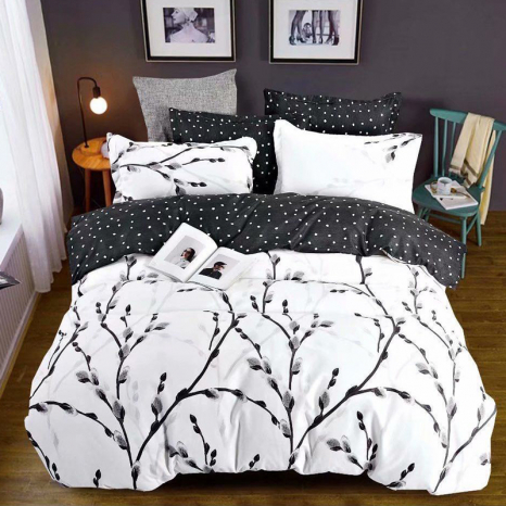 Полуторный набор постельного белья 150*220 из Бязи "Gold" №154696AB Черешенка™