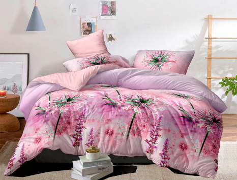 Евро макси набор постельного белья 200*220 из Сатина №003AB Черешенка™